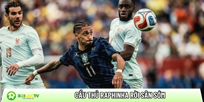 Cầu thủ Raphinha rời sân sớm